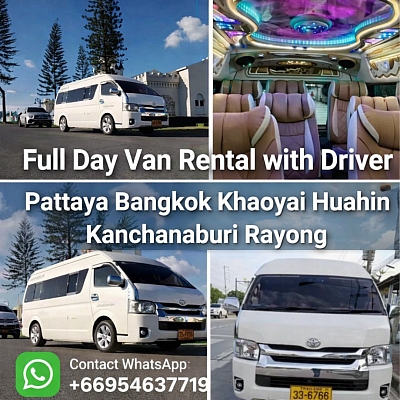 Van rental with driver in Thailand