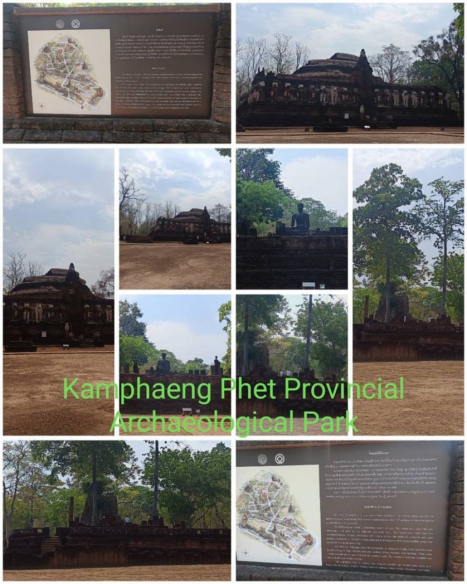 Historical sites and tourist attractions in Kamphaeng Phet Province.